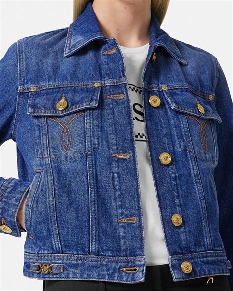 overige jassen versace|Versace denim jacket.